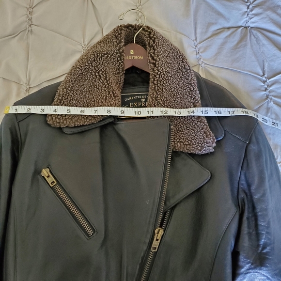 Express Vintage 80’s Leather Bomber Jacket - Picture 10 of 10